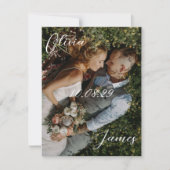 Foto Hochzeit Einladung (Vorderseite)
