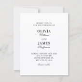 Foto Hochzeit Einladung (Rückseite)