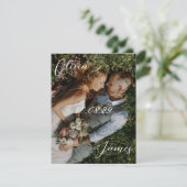 Foto Hochzeit Einladung (Stehend Vorderseite)