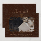 Foto Hochzeit Einladung ich heirate meine Freundin (Vorne/Hinten)