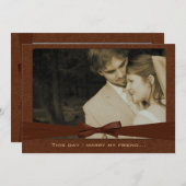 Foto Hochzeit Einladung ich heirate meine Freundin (Vorne/Hinten)