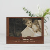 Foto Hochzeit Einladung ich heirate meine Freundin (Stehend Vorderseite)