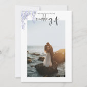 Foto Hochzeit Einladung Lila Wisteria (Vorderseite)