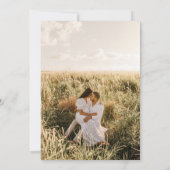 Foto Hochzeit Einladung mit Sonnenblumen (Rückseite)