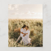 Foto Hochzeit Einladung mit Sonnenblumen (Rückseite)