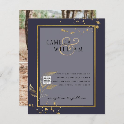 FOTO Hochzeit - Einladung Save the Date (Vorne/Hinten)