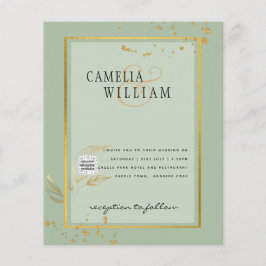 FOTO Hochzeit - Einladung Save the Date Flyer