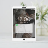 Foto-Hochzeit für Handys RSVP Karte (Stehend Vorderseite)