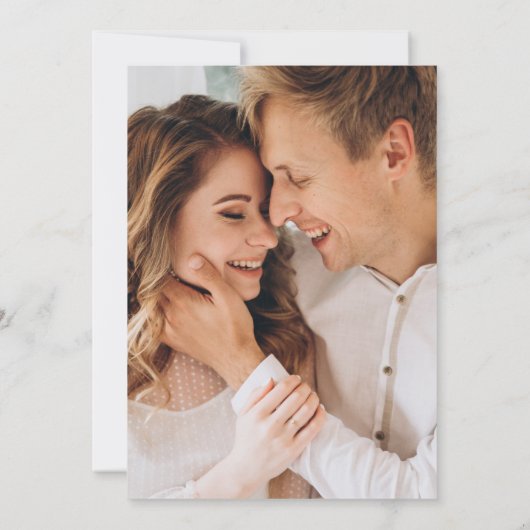 Foto Hochzeit im Grünen Einladung (Rückseite)