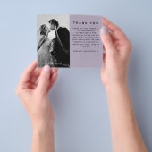 FOTO Hochzeit im HAUSHALT Vielen Dank Moderne Lila Flyer (Gruppe)