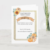 Foto Hochzeit im Herbst Einladung (Vorderseite)