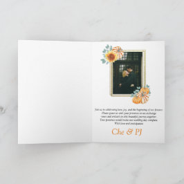 Foto Hochzeit im Herbst Einladung