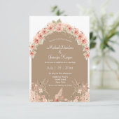 Foto Hochzeit im Herbst Einladung (Stehend Vorderseite)