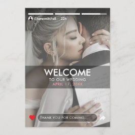 Foto-Hochzeit in der Social Media Story Programm