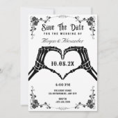 Foto Hochzeit in Schwarz-Weiß Save The Date (Vorderseite)