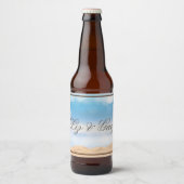 Foto-Hochzeit in Urlaubsort Bierflaschenetikett (Vorderseite)