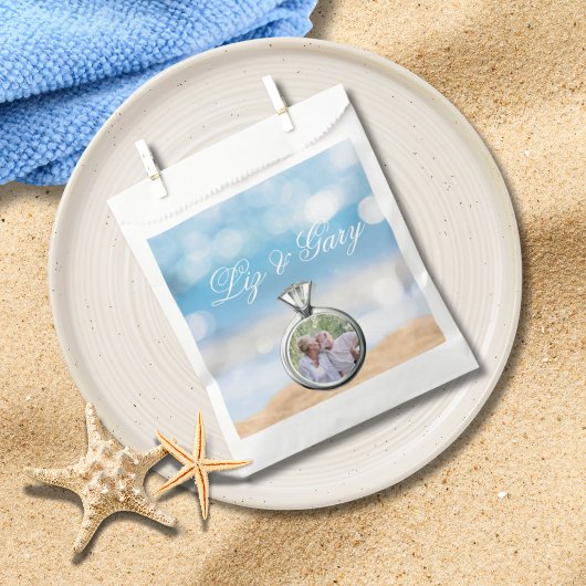 Foto-Hochzeit in Urlaubsort Geschenktütchen