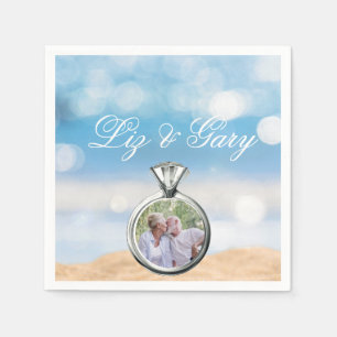 Foto-Hochzeit in Urlaubsort Serviette