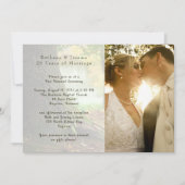 Foto Hochzeit Jahrestag Einladung (Vorderseite)