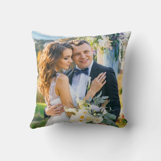 Foto-Hochzeit Kissen (Rückseite)