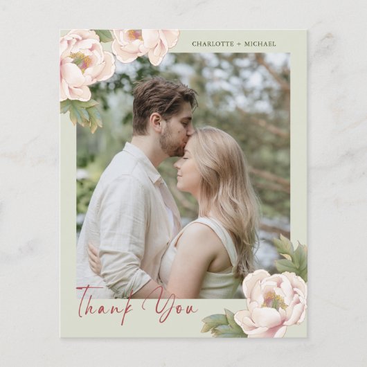 Foto Hochzeit mit dem Budget -> Danke Karte (Vorne)