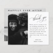 Foto-Hochzeit mit Geldhand dank Karte (Vorne/Hinten)