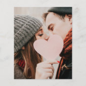 Foto-Hochzeit mit grüner Rustikal-Lights - Einladu (Rückseite)