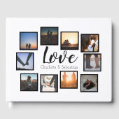 Foto Hochzeit mit personalisierter Liebe Gästebuch (Vorderseite)