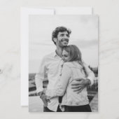 Foto Hochzeit mit sonnigen Gratisgetränken Save The Date (Rückseite)