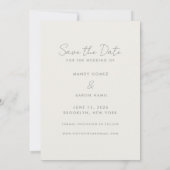 Foto Hochzeit mit sonnigen Gratisgetränken Save The Date (Rückseite)