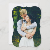 Foto-Hochzeit mit Wasserfarben Einladung (Rückseite)