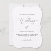 Foto Hochzeit mit weichem Aquarell Einladung (Vorderseite)