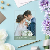 Foto-Hochzeit ohne Hintergrund Danke-Karte Acryleinladungen (In Situ (Hochzeit))