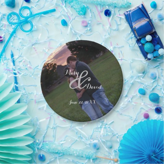 Foto Hochzeit Pappteller (Party)