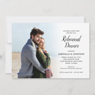 Foto Hochzeit Probe Dinner Einladung