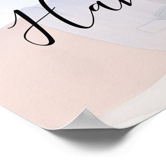 Foto Hochzeit Probe - Empfang Poster (Ecke)