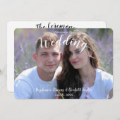 Foto Hochzeit Programm (Vorne/Hinten)