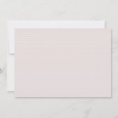 Foto Hochzeit rot Rosa formelle elegant Einladung (Rückseite)