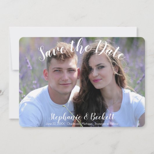 Foto Hochzeit Save The Date (Vorderseite)
