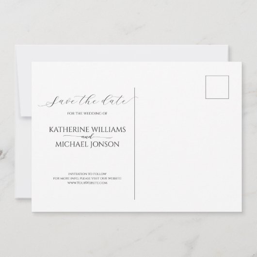 Foto | Hochzeit Save The Date (Rückseite)