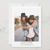 Foto Hochzeit Save The Date (Rückseite)