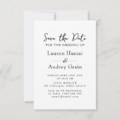 Foto Hochzeit Save-the-Date-Einladung Save The Date (Rückseite)