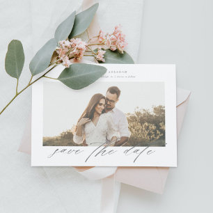 Foto-Hochzeit Save-the-Date-Karte Einladung