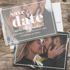 Foto Hochzeit Save the Date Modernes Minimalistisc