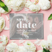 Foto Hochzeit Save the Date Modernes Minimalistisc