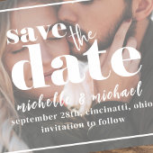 Foto Hochzeit Save the Date Modernes Minimalistisc