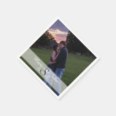 Foto Hochzeit Serviette (Ecke)