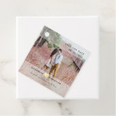 Foto Hochzeit speichern das Datum der Einladung Geschenkanhänger (Beispiel)