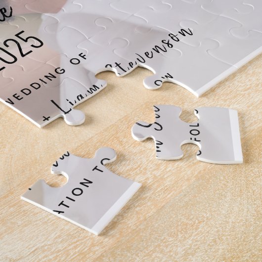 Foto Hochzeit speichern das Datum der Einladung Puzzle (Seite)