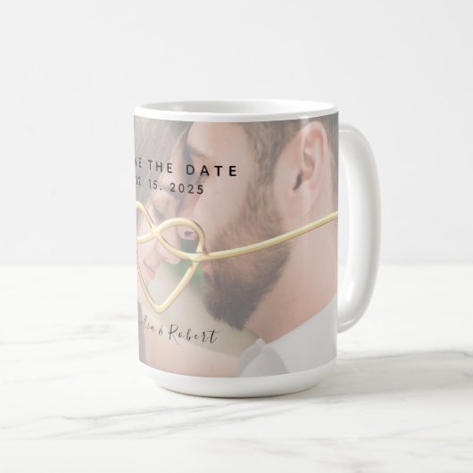 Foto Hochzeit speichern Kaffeetasse (VorderseiteRechts)